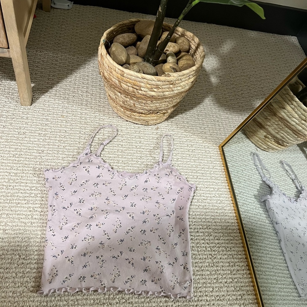 Hollister Light Purple Floral Camisole